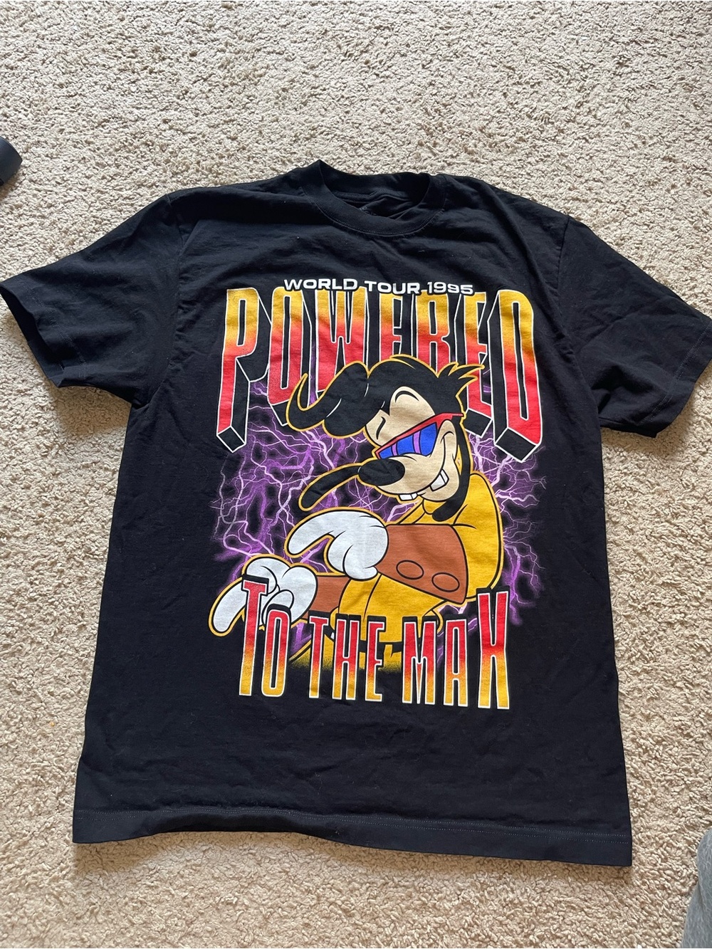 Disney Powerline A Goofy Movie World Tour 1995 Graphic Tee Size L
